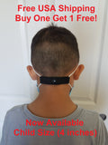 The Most Comfortable "Elastic Mask Strap" (Black), (Buy one Get 1 Free, Free USA Shipping)